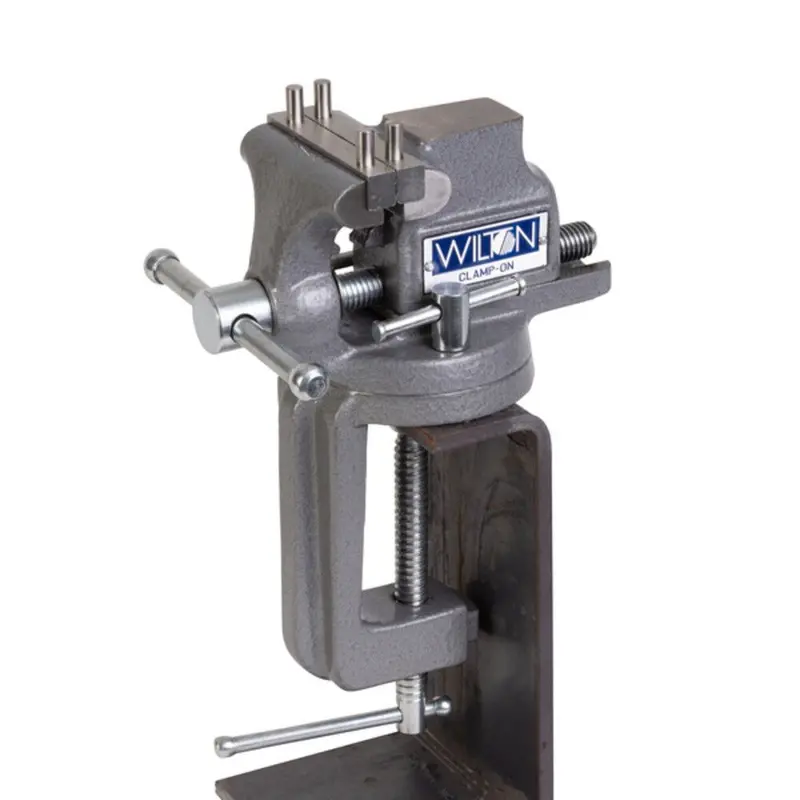 Wilton Wl1-112 3" Clamp-On Bench Vise – 1800 Lb Clamping Force, Portable Design 1