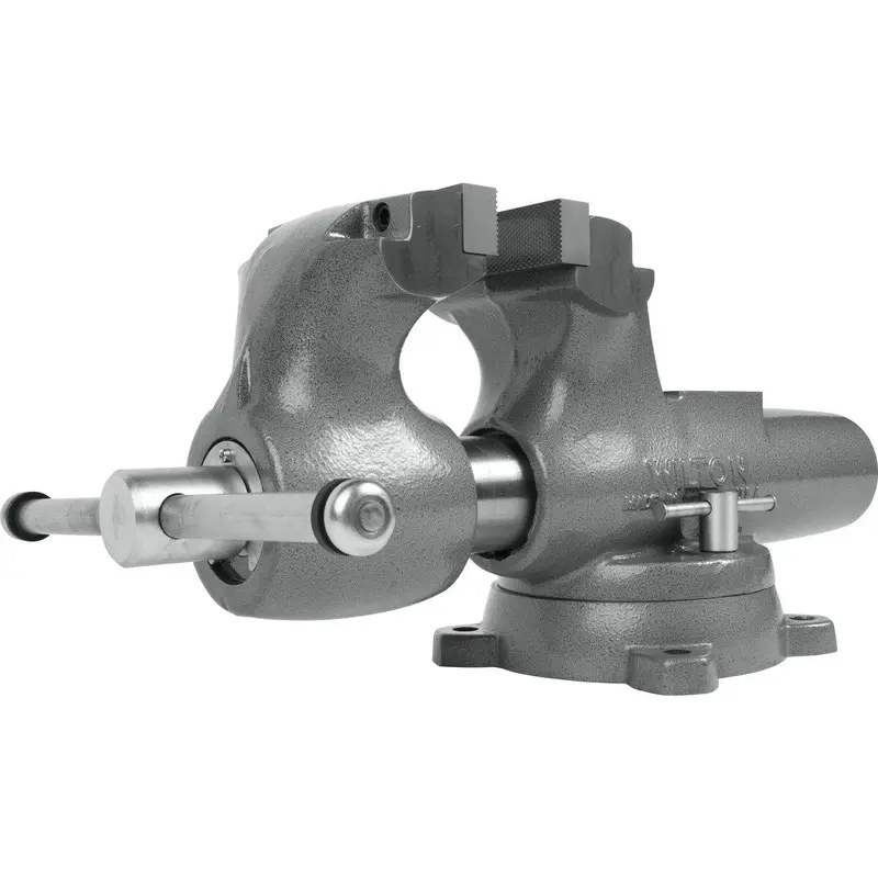 Wilton Wl9-28833 6" Jaw Round-Channel Machinist Vise With 10" Capacity And Swivel Base 1