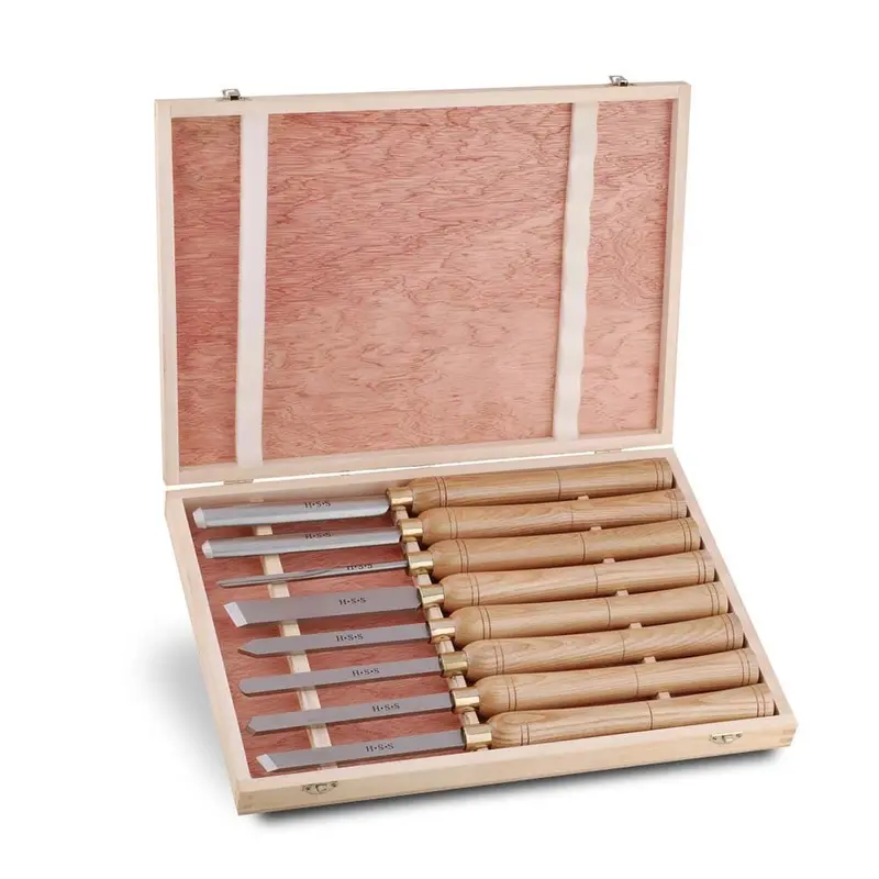 Woodworm Wwwtt8 8-Piece Hss Woodturning Tool Collection 1