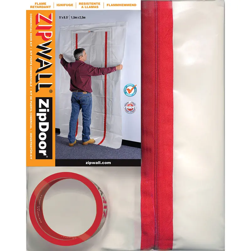 Zipwall Zdc Commercial-Grade Zipdoor System For Temporary Enclosures 1