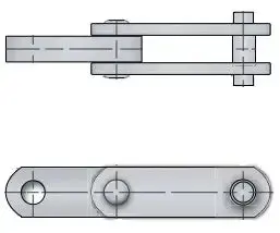 1348P High-Strength Draw Bench Conveyor Chain 1