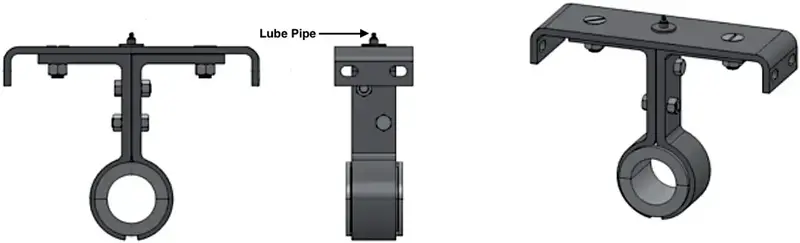 18-Inch Screw Conveyor Hanger – Style 226, 3" Shaft, No Lubrication Port 1