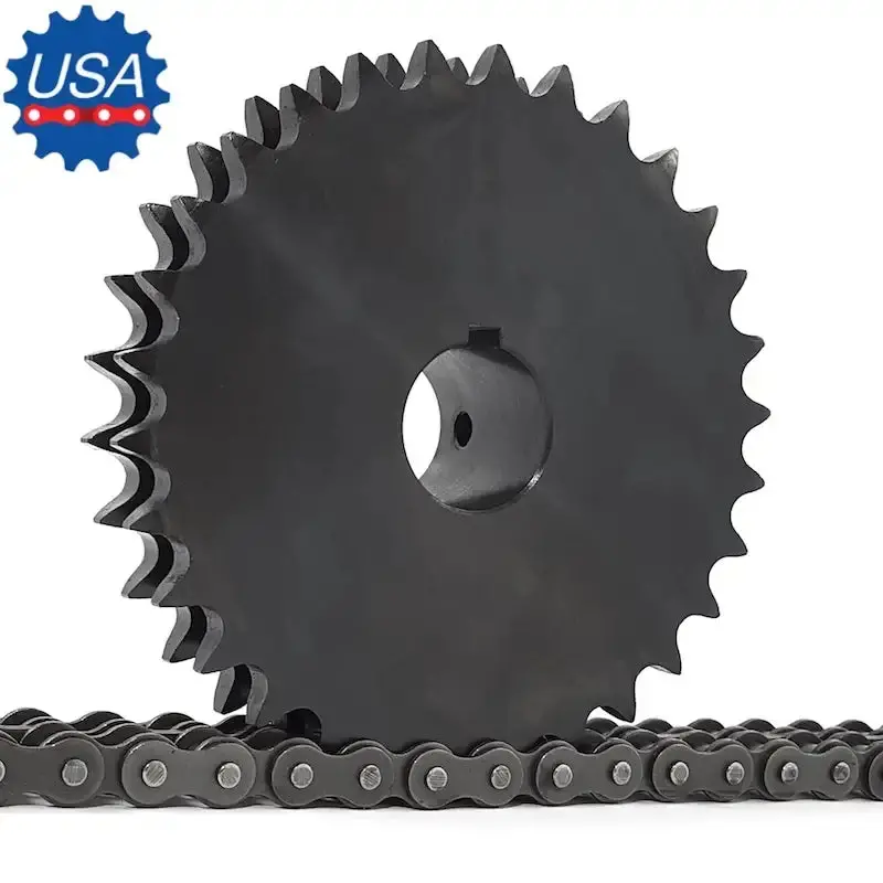 D50Bs38 Sprocket – Double-Pitch Ansi Design With 1-1/4" Finished Bore 1