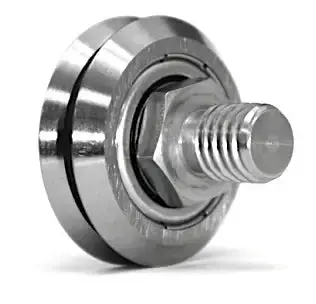 Eccentric Swse2Ssx V-Guide Wheel Bearing With Stud Mount 1