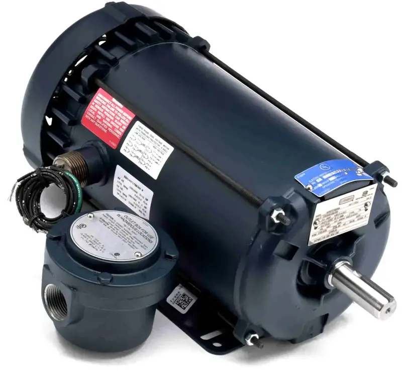 Leeson 1.5 Hp Explosion-Proof Ac Motor — 145T Frame 1