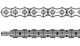Lh1622 Heavy-Duty Leaf Chain – 2×2 Configuration 1