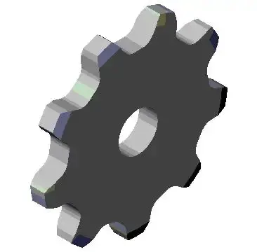 X-348A6 Industrial Sprocket – Custom Pitch And Tooth Configuration 1